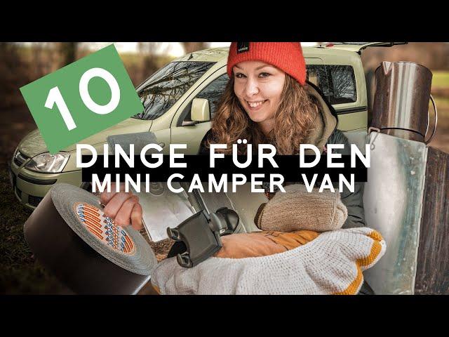10 Dinge, die ich im Mini Camper Van im Winter immer dabei habe | Camping Equipment