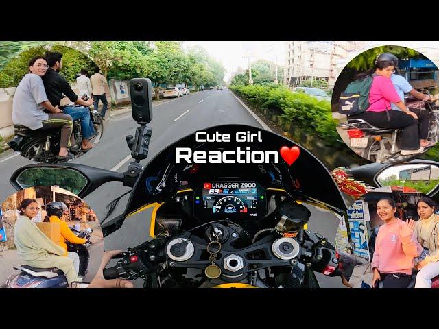 First day in College On My Kawasaki Zx10r | Bunny Helmet Cover | Market Reaction 8 #z900 #kawasaki