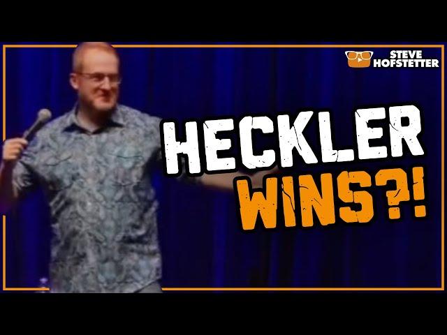 Heckler Owns Comedian - Steve Hofstetter