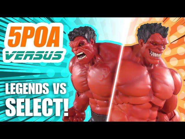 BEST RED HULK! Hasbro Marvel Legends Deluxe vs Diamond Select Action Figure Review