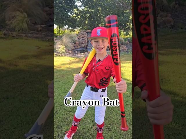 Design your own Crayon Bat day! #baseballlife #baseball #baseballlove #pencilbat #crayonbat