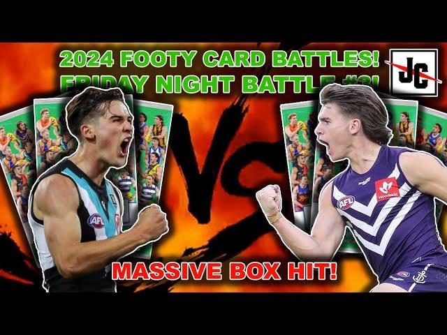 MASSIVE BOX HIT! FRIDAY NIGHT FOOTY CARD BATTLES #3 | 2024 AFL TEAMCOACH CARDS