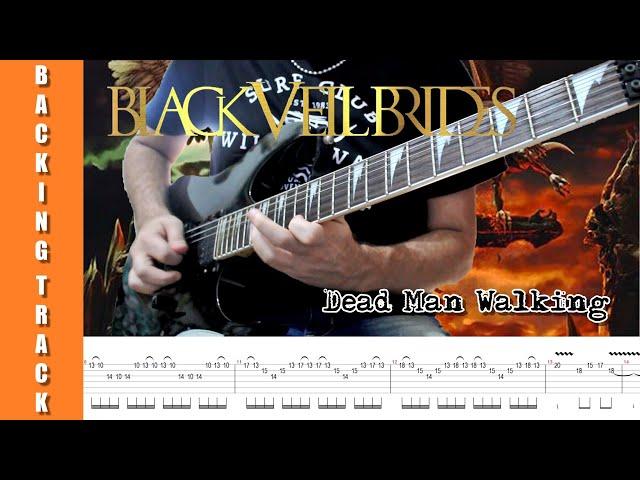 Black Veil Brides - Dead man walking (Guitar Solo Backing Track + TABS)