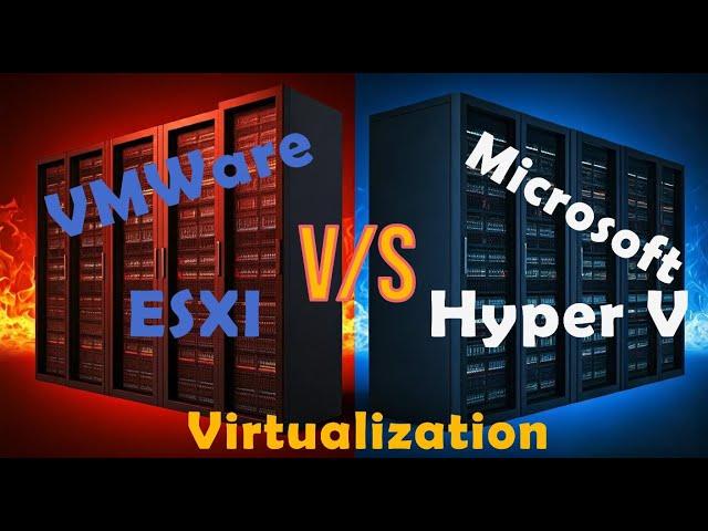 Microsoft Hyper V vs VMWare ESXI Virtualization Technology #kvm #vmware #virtualization #hyperv Eng