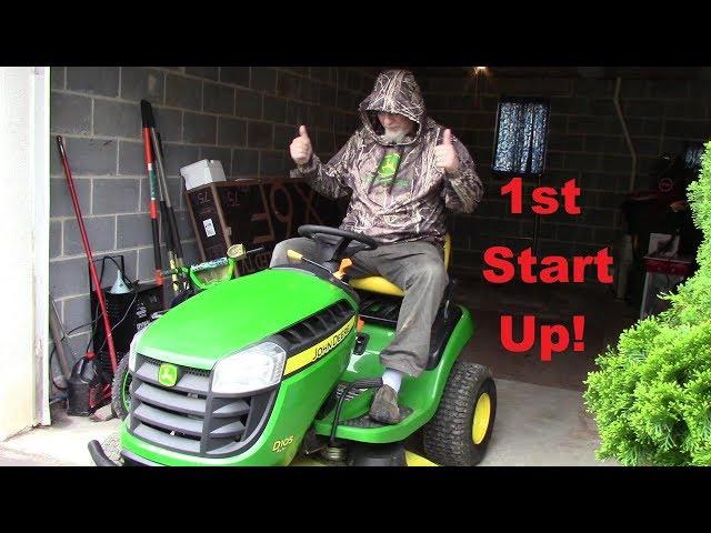 John Deere First Start Up + Suzuki Boulevard and Ryobi Generator Cold Starting