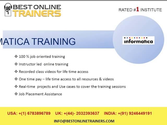 Informatica Online Training- Bestonlinetrainers.com