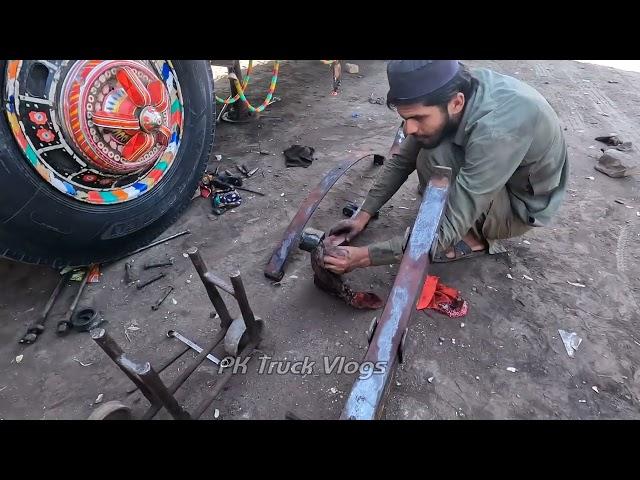 Overload Truck To Destory The Kamni Amazing proess To Repair Kamni In Local workshop PK TRUCK VLOGS