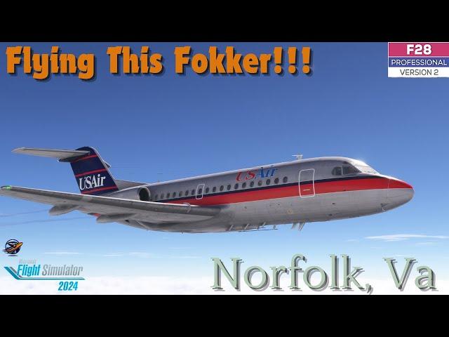 Flying the Just Flight Fokker F28 Profession v2 |MSFS2024|Vatsim| #msfs2024 #justflight