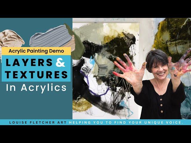 How to create layers and textures in acrylics