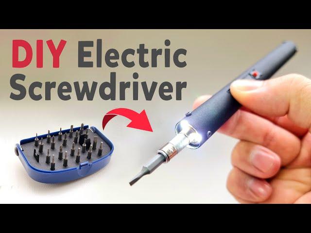 DIY- Cordless screwdriver - How To Make Rechargeable Screwdriver at home