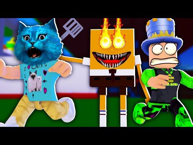  КТО стал СПАНЧ ПИГГИ?! Убегаем от СПАНЧ БОБА в РОБЛОКС SPONGE Roblox КОТЁНОК ЛАЙК и ПАПА И ДОЧКИ