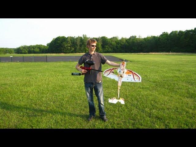 Day 2 of The 2011 RC Road Trip. Earthling1984 Shoots My Plane Down With A Paint Ball Gun!