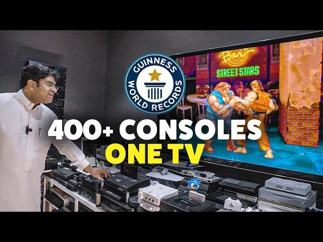 Most Gaming Consoles Connected to a TV - Guinness World Records