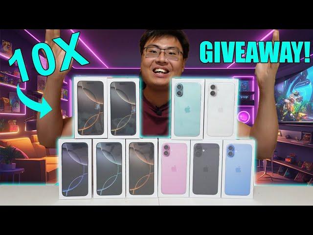 Win 10x iPhone 16 Plus & iPhone 16 Pro Max!  Worldwide Giveaway [Open Now]