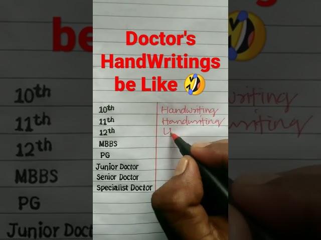 Doctor's Handwritings || Amusing Handwriting ||