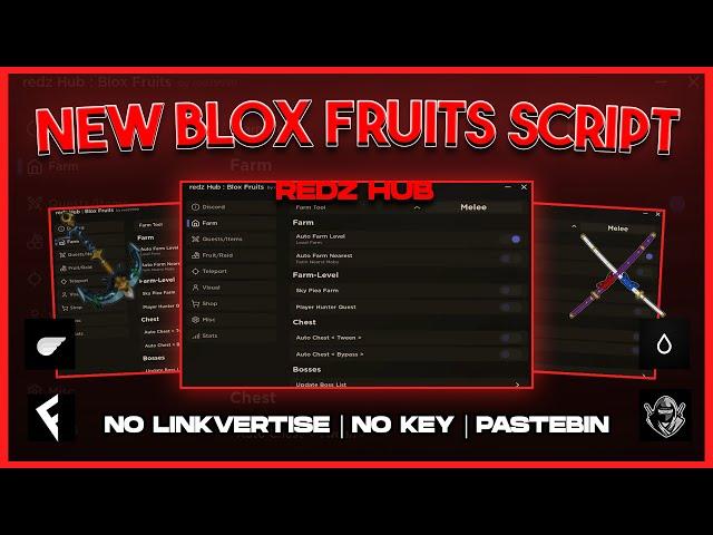 [NEW] Blox Fruits Script/Hack Redz Hub | Auto Farm | Auto Raid | Auto V4 (Mobile & PC)