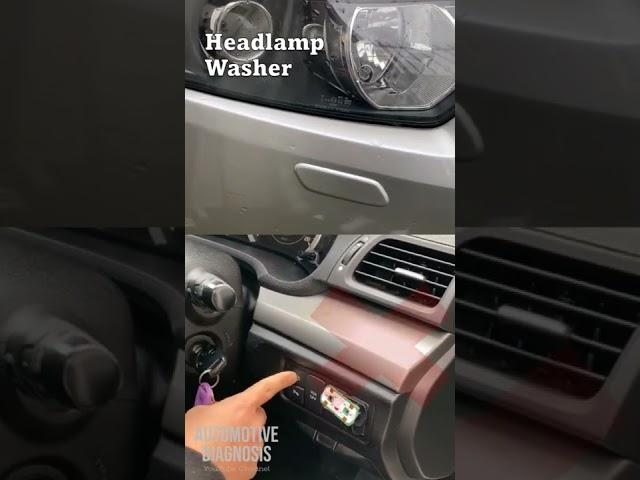 How Headlamp Washer works in your car!