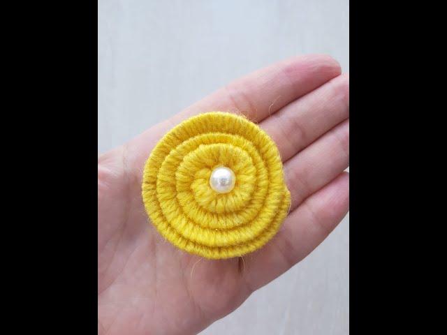 #Shorts Flower made of Thread and Cardboard