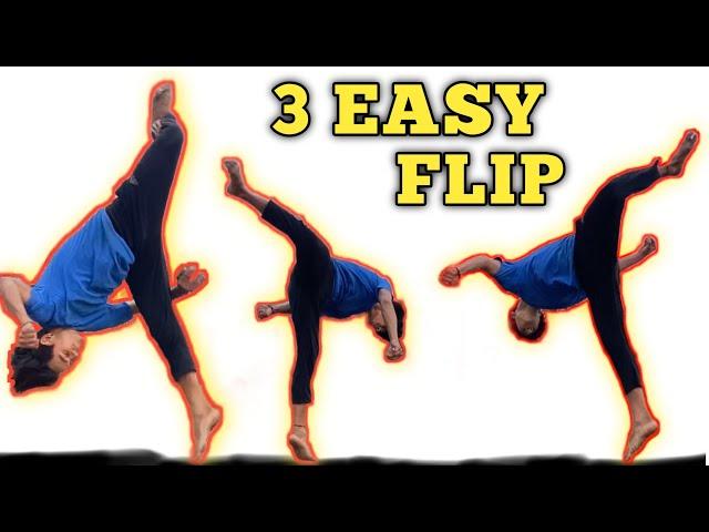 Learn 3 Easy Flips - Step by Step how to do it !