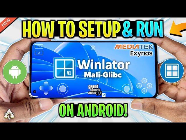 NEW  WINLATOR MALI GLIBC - SETUP/SETTINGS/REVIEW | WINDOWS EMULATOR FOR LOW-END DEVICES