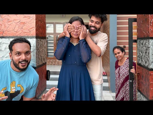 Surprising Family at New Home