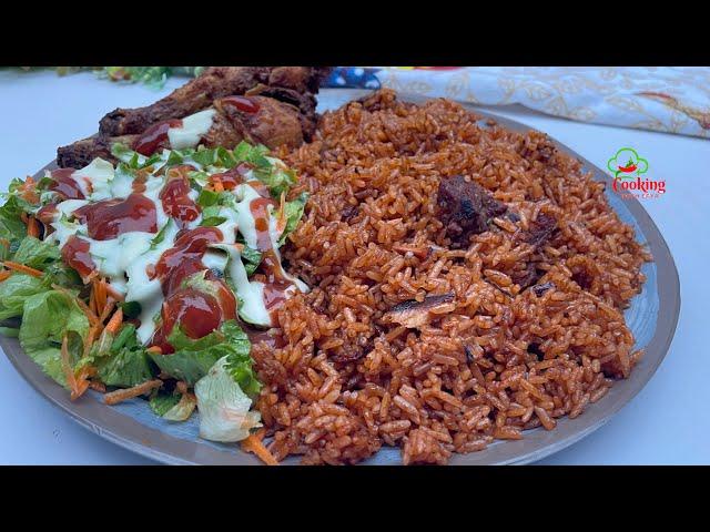 THIS IS THE MOST TASTIEST JOLLOF RICE YOU WILL EVER MAKE | HOW TO COOK PERFECT JOLLOF RICE