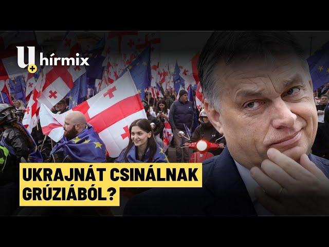 Kifütyülték Orbánt a grúz EU-párti tüntetők - Hírmix