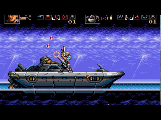 Contra Hard Corps Sega Genesis (Path C: Alien Cell) 2 player Netplay 60fps