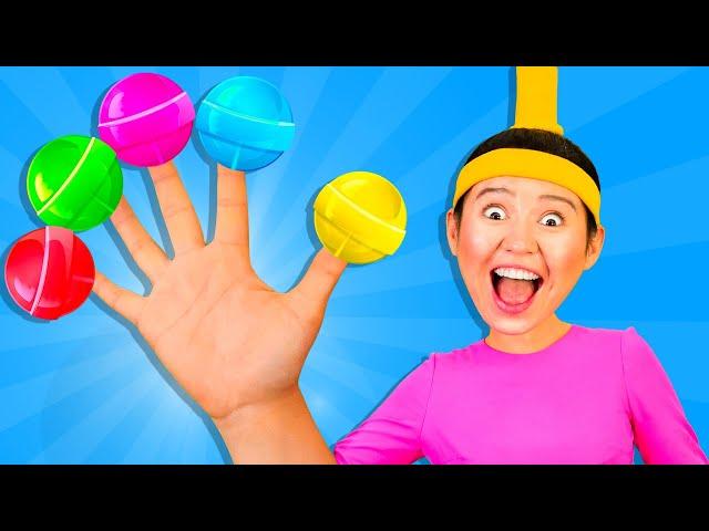 Finger Family Song With Lollipop + More | Babanana Nursery Rhymes and Kids Songs