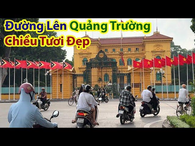 Cảnh Chiều Tươi Đẹp Phố Khâm Thiên Tới Quảng Trường Ba Đình