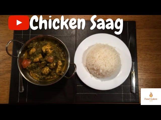 Chicken Saag Recipe, Chicken Saagwala Recipe, Chicken Curry, How to Make Chicken Saag
