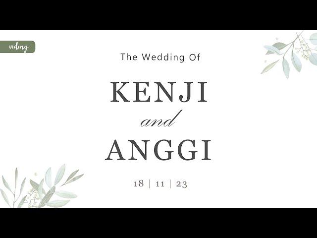 Kenji Ganessha & Anggi Marito Holy Matrimony Live Streaming 18 November 2023