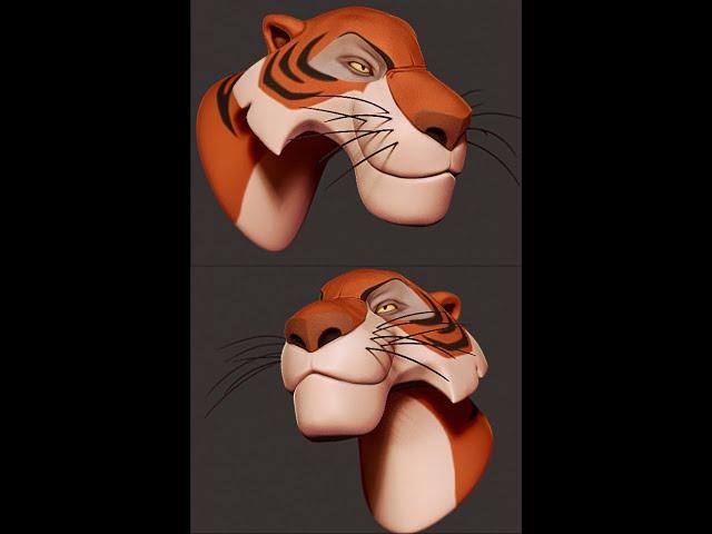 I MADE A CHARACTER FROM JUNGLE BOOK IN 3D