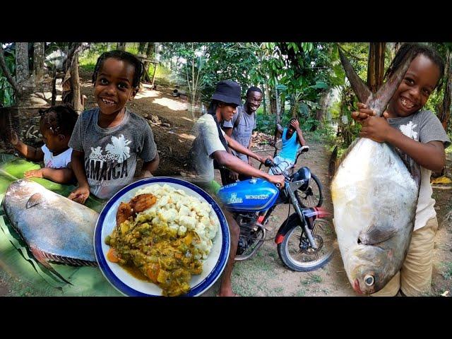 Murphy Learned To Ride Bike Today | Giant 12lb Permit Jack Curried w/ Breadfruit Salad