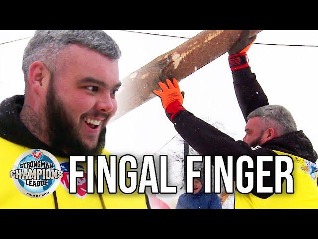 Törrö, Kohlruss & Sean O'Hagan All Break The Fingal Finger World Record l Strongman Champions League