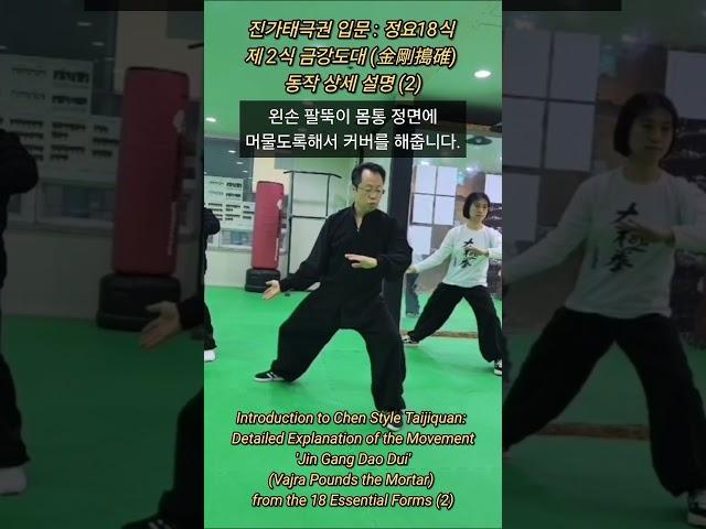 진가태극권 입문 : 정요18식 제2식 금강도대 (金剛搗碓) 동작 상세 설명 (2) Introduction to Chen Style Taijiquan: Detailed. ....