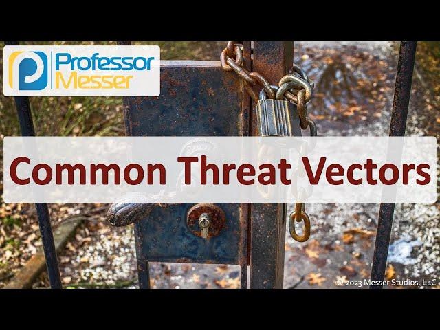 Common Threat Vectors - CompTIA Security+ SY0-701 - 2.2