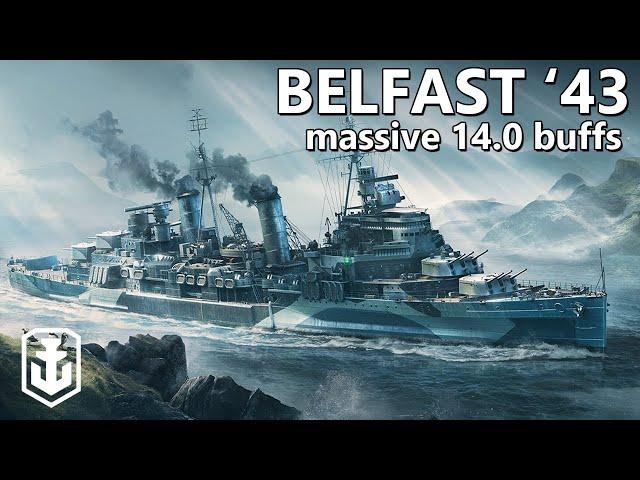 Belfast '43 Is Incredible Now (14.0 Buffs World of Warships)