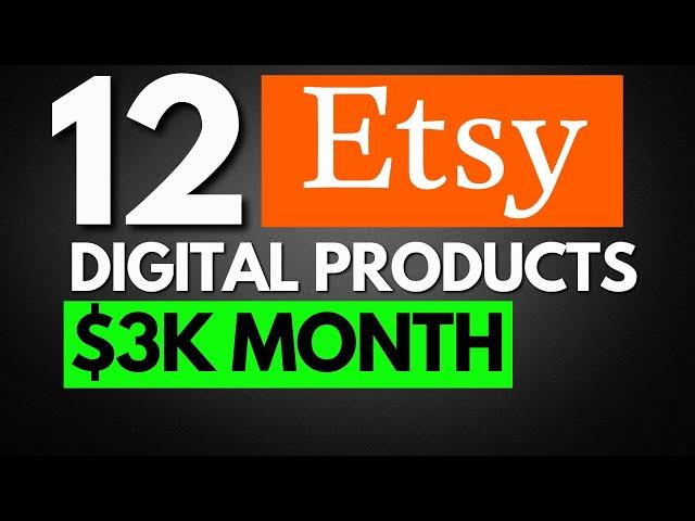 These 12 Etsy Digital Products That Make $3k+ Per Month