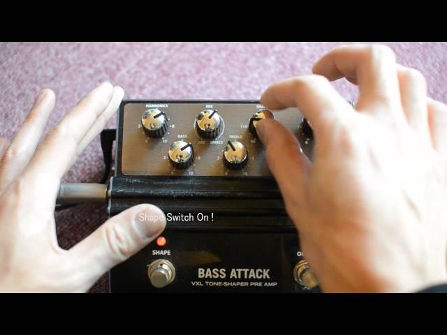 HARTKE - BASS ATTACK Preamp and EQ test