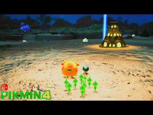 Pikmin 4 - Blossoming Dunes Night - Trick Decoy Lumiknoll & Creatures Confused - Serene Shores