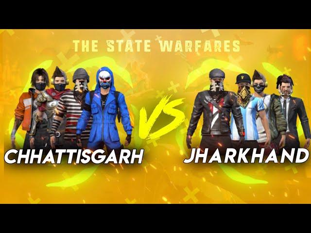 Chhattisgarh v/s Jharkhand 4/4 ||BEST STATE CLASH SQUAD MATCH|| #FREEFIRESTATEWAR #StateChampionship