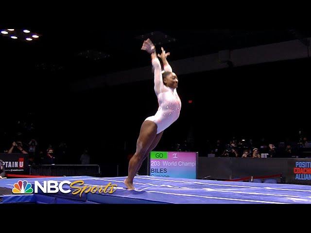 Simone Biles lands Yurchenko double pike vault at U.S. Classic | NBC Sports