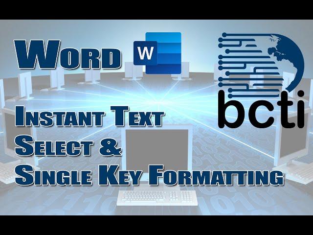 Microsoft Word - Text Selection Tricks and Rapid Formatting