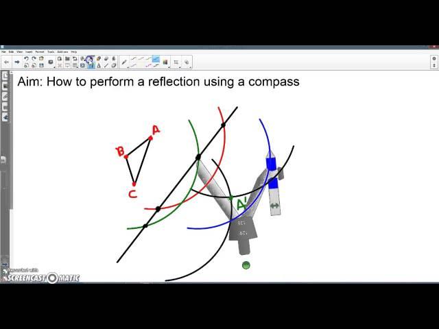 How to Perform a Reflection using a Compass
