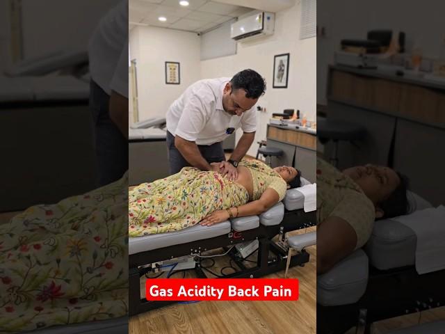 Treatment for gas Acidity Back Pain Dr.Mushtaque #chiroprectic #chiropractor #asmr #backpain