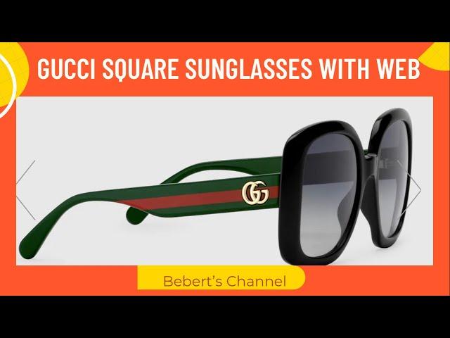 UNBOXING GUCCI SQUARE SUNGLASSES WITH WEB