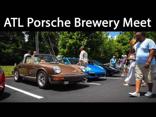 The Best Porsche meet in Atlanta! ATL Porsche brewery meet coverage
