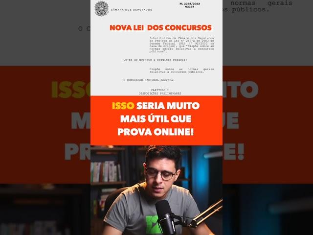 A NOVA LEI DOS CONCURSOS PÚBLICOS É... RUIM