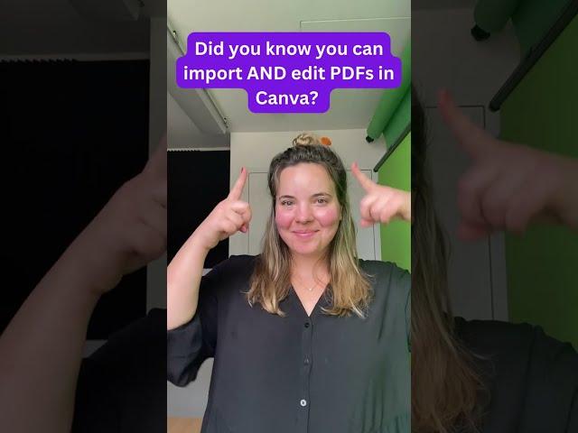 Import PDFs into Canva and make them  sparkle  #shorts #canva